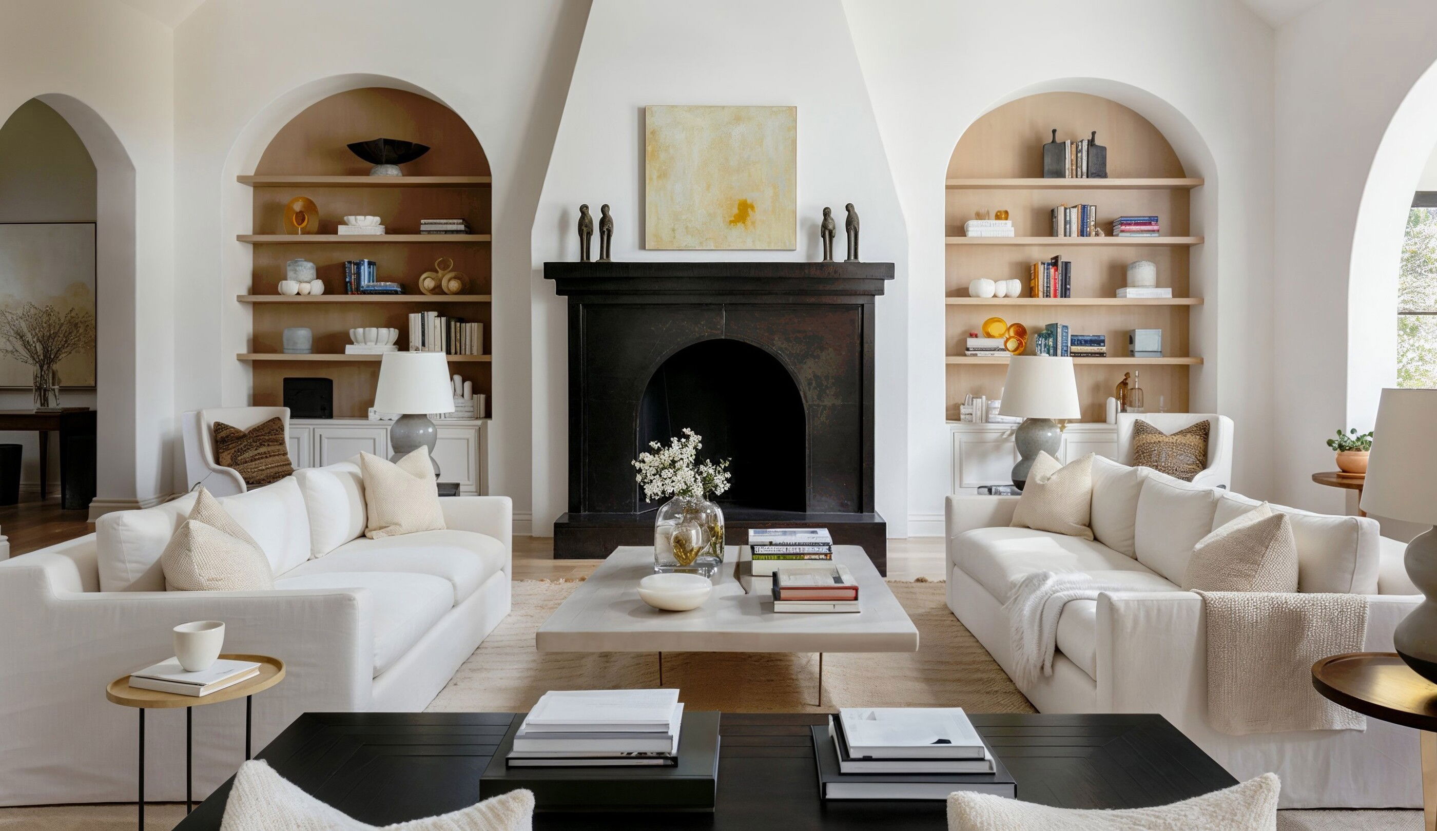 Luxury contemporary living room by LuxeLiving